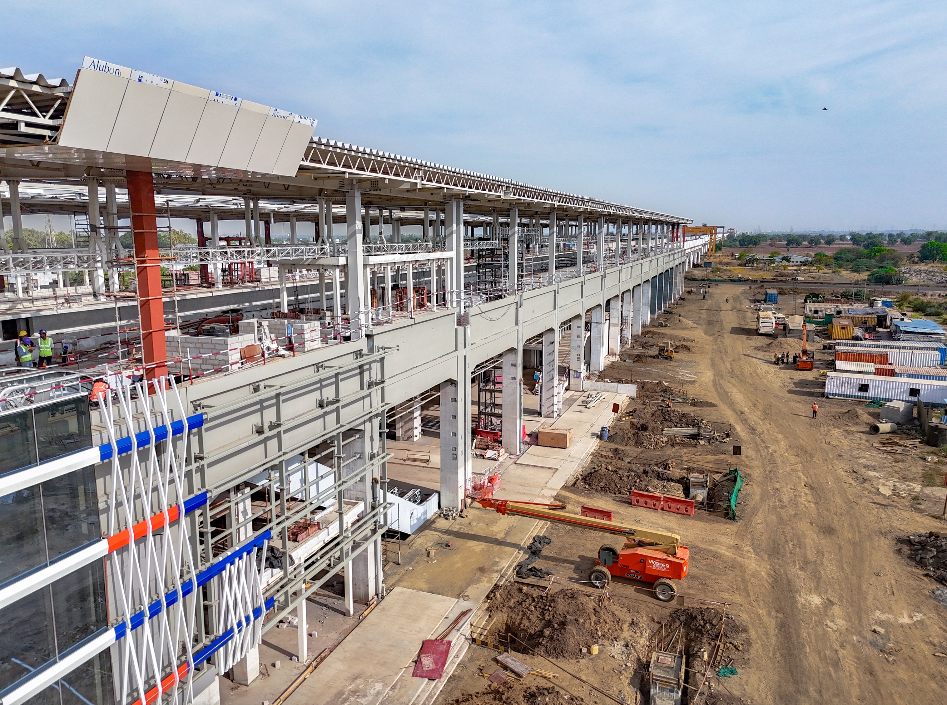 Bharuch Bullet Train Station taking shape. Architectural finishing works are now in progress
